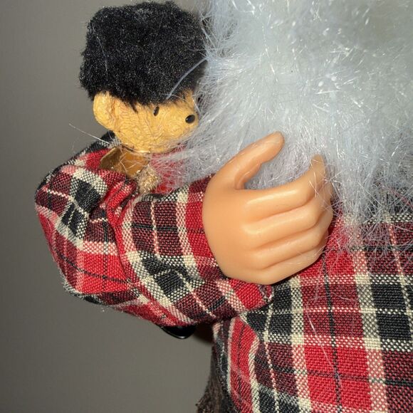 Santa Figure With Toy Soldier Hammer Screws + Apron Gift 16” - Picture 6 of 10